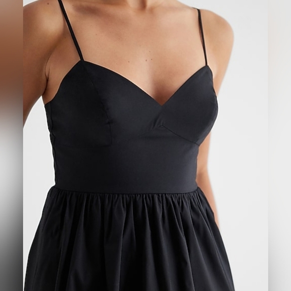 Express Elegant Black Bubble Skirt Mini Dress Size XS - Picture 14 of 14